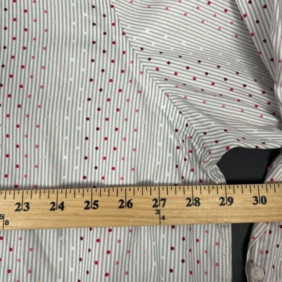 Steven Land Button Shirt Mens 18-1/2 34/35 Big Tall Multi Color Pattern Cotton - Picture 6 of 9